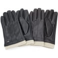 thumbnail image 6 of Gallery Seven Men's Winter Gloves Touch Screen Leather   Black 2XL, 6 of 6