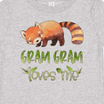 thumbnail image 4 of Inktastic Gram Gram Loves Me Cute Red Panda Boys or Girls Baby T-Shirt, 4 of 5