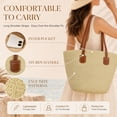 thumbnail image 4 of DAKIMOE Straw Beach Bag For Women Summer Boho Tote Bag Handbags Large Shoulder Purses Woven for Vacation, 4 of 7