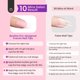 thumbnail image 5 of Press On Nails, puntas francesas con forma de escarabajos, 210 unidades, rosa, tamaño mediano, 5 of 6