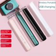 thumbnail image 1 of Rizador de pelo inalámbrico con carga USB, rizador de pelo liso, férula de doble propósito, pequeña potencia, esmalte de cerámica, clip recto, 1 of 5