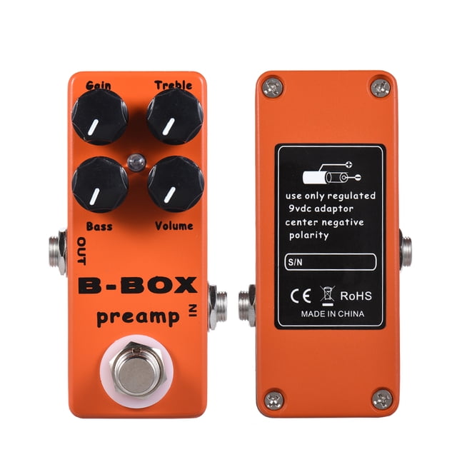 MOSKY B-Box Electric Guitar Preamp Overdrive Effect Pedal Full Metal Shell True Bypass