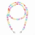 thumbnail image 2 of Kids Acrylic Rainbow Colorful Star Heart Beaded Chain Face Mask Holder Lanyard Eyeglass Anti-Lost Strap Necklace String, 2 of 10