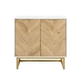 thumbnail image 2 of Demi Bonn Modern Storage Cabinet with 2 Doors, Buffet Sideboard Cabinet, Accent Cabinet for Living Room, Dining Room, Entryway, White, 2 of 12
