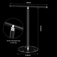 thumbnail image 4 of Clear Acrylic Modern Hand Towel Stand Towel Rack T-Shape Hand Towel Holder Stand Free-Standing Countertop Rack with Balanced Base for Home Bathroom Kitchen, 4 of 7