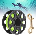 thumbnail image 4 of Diving Reels, 30 Meters Cable Length 8 Round Holes Fluorescent Green Line Dive Reel  For Cave Diving Black, 4 of 8