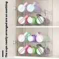 thumbnail image 4 of Stackable Bottle Organizer Holder for Cabinet, 2-Tier Clear Cup Organizer Rack for Stanley Tumbler, Countertop, Pantry, Fridge - Water Bottle Storage Shelves for Kitchen, 4 of 7