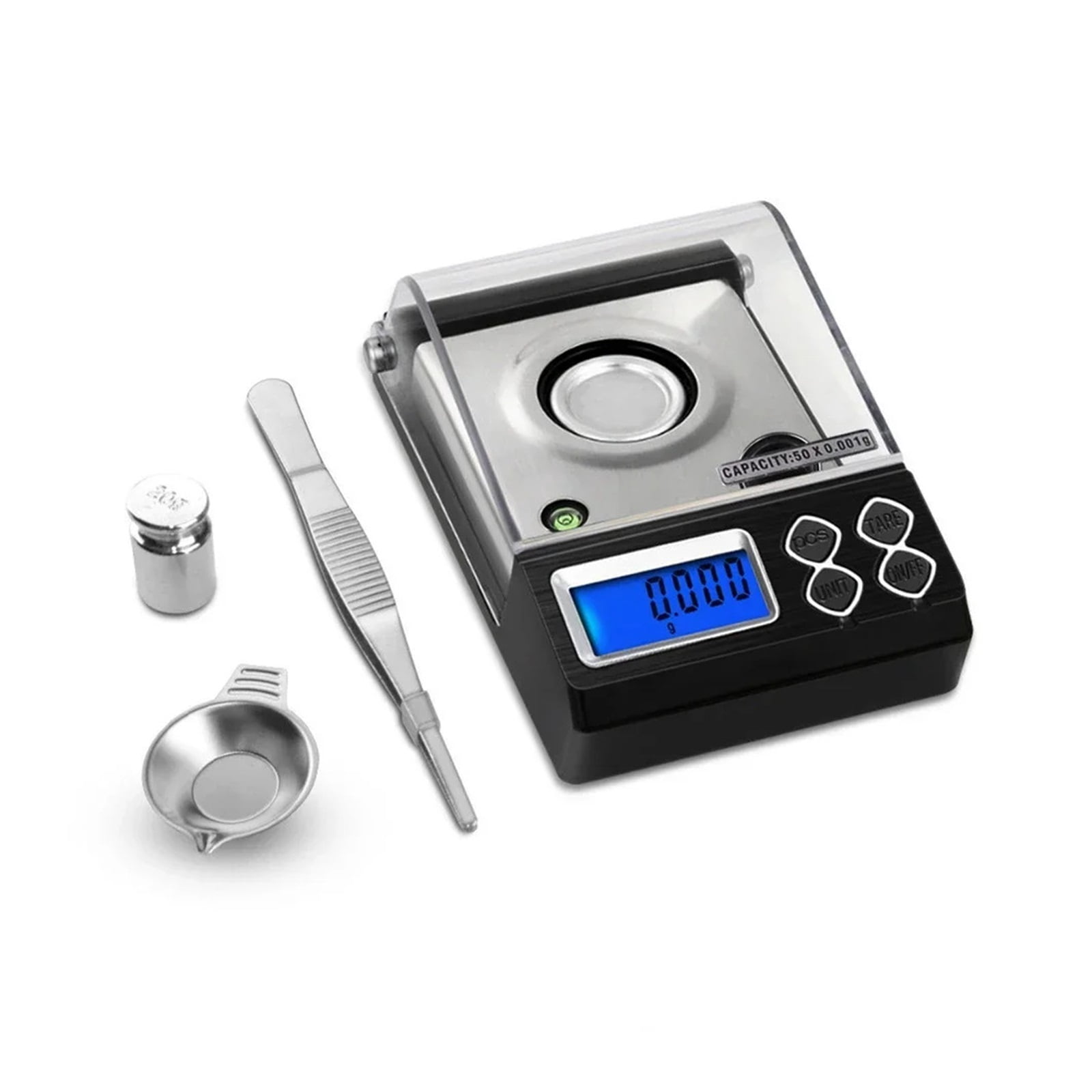 20g/50g Precision Diamond Scale Scales, Medicinal 0.001g Balance Weight Jewelry Electronic LCD Digital Laboratory - High Precision