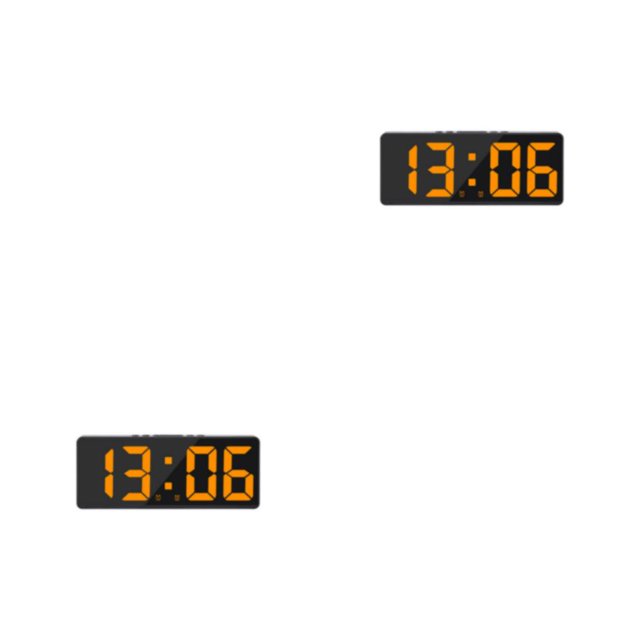Reloj Digital LED Inteprter ABS Rectangular recargable tipo de medidor tipo 7 2Conjunto