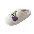 thumbnail image 3 of Oyedens Halloween Slippers for Women Men Fuzzy Winter Holiday Slippers House Bedroom Slippers Indoor Outdoor, 3 of 7