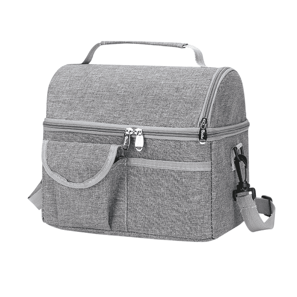 Bolsa De Almuerzo Bloosom Lonchera Térmica Para Hombre O Mujer Gris