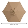 thumbnail image 3 of 6 Huesos Parasol Paraguas Cubierta Impermeable 2m Desmontable para Jardín de Playa al Aire Libre, 3 of 8