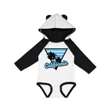 

Inktastic California with Triangle and Palm Trees in Blue Gift Baby Boy or Baby Girl Long Sleeve Bodysuit