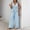 *Blue, variant on ClodeEU Women's Striped V Neck Button Sleeveless Tops and Wide Leg Jumpsuit with Pockets ,Cinched Waist Casual Long Romper Beige,Womens Plus XL
