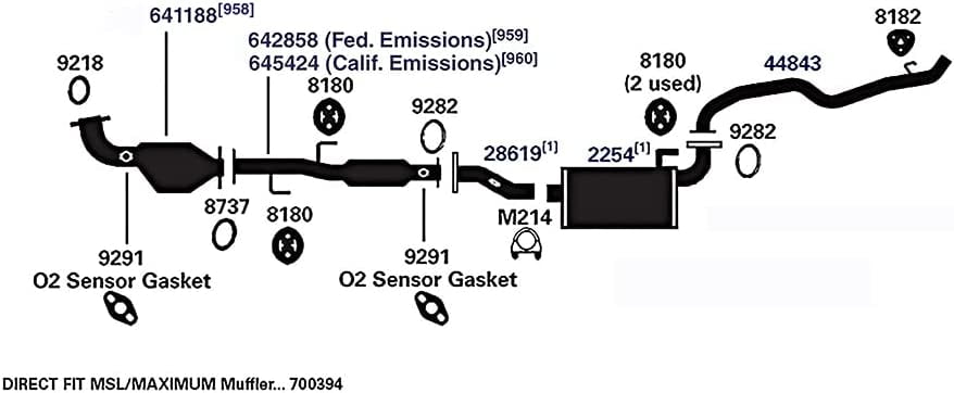 AP 9218 Exhaust Muffler Gasket