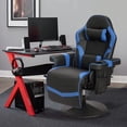 thumbnail image 7 of Massage Gaming Chair Reclining Video Game Chair Ergonomic Office Chair Height Adjustable Gamer Chair with Headrest and Lumbar Support PU Leather High Back Swivel Computer Chair, 7 of 7