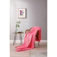 thumbnail image 4 of Couverture double en polaire rose 100 % polyester, moelleux, confortable, peluche, microfibre, chaud, couverture, 4 of 5