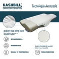 thumbnail image 5 of Almohada Kashbill Ortopédica Cervical Memory Foam, Hipoalergénica, Ergonómica y Antibacterial - Alivio de Presión y Soporte para el Cuello, 5 of 5
