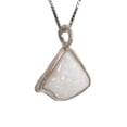 thumbnail image 2 of RAINBOW SPLASH DROP AUSTRALIAN WHITE OPALIZED SHELL NECKLACE, 2 of 4