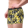 thumbnail image 3 of Wukai Orchids Flowers Print Men’s Underwear Breathable Boxer Briefs,&nbsp;Moisture Wicking & Breathable-Small, 3 of 7
