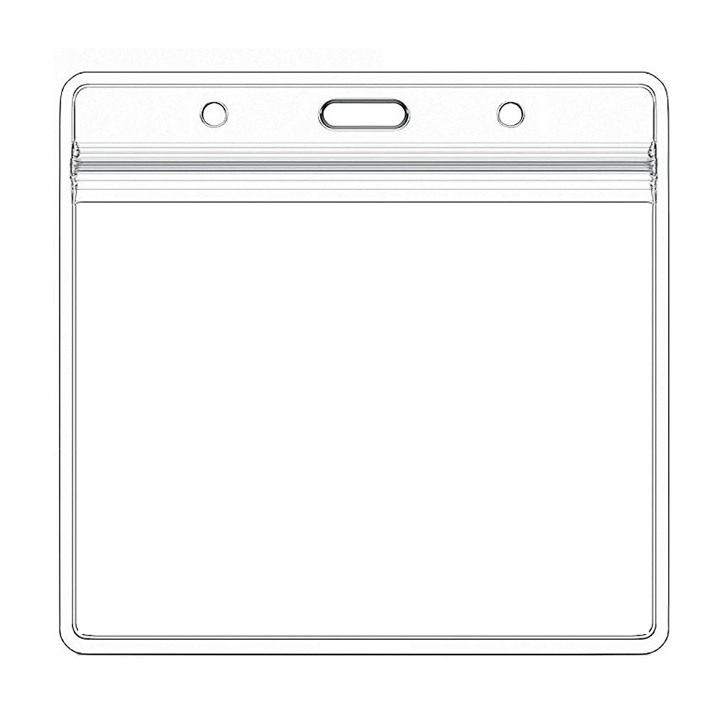 ID Badge with Magnet Backing - 25 Pack | Professional Name Badge Holders with Clear Images & Secure Magnetic Fastening