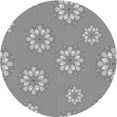 thumbnail image 1 of Ahgly Company Machine Washable Indoor Square Transitional Gray Cloud Gray Area Rugs, 3' Square, 1 of 7