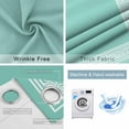 thumbnail image 2 of Fsddascl Bluish Green Greek Key Blackout Curtains for Bedroom/Living Room, Thermal Insulated Kitchen Curtains, Geometric Greece Ancient Farmhouse Geo Grommet Darkening Window Treatment 52"x84"x2, 2 of 6