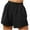 Black, variant on Mlzmgr Womens Summer Shorts Casual Loose Elastic High Waist Pants Comfy Solid Color Sports Shorts