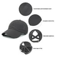 thumbnail image 2 of LLC Khaki Women's Adjustable High Messy Bun Ponytail Baseball Cap, 2 of 5