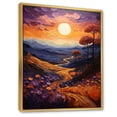 thumbnail image 2 of Designart "Sunset Tangerine Twilight Collage III" Landscape & Nature Floater Framed Canvas Wall Art, 2 of 7