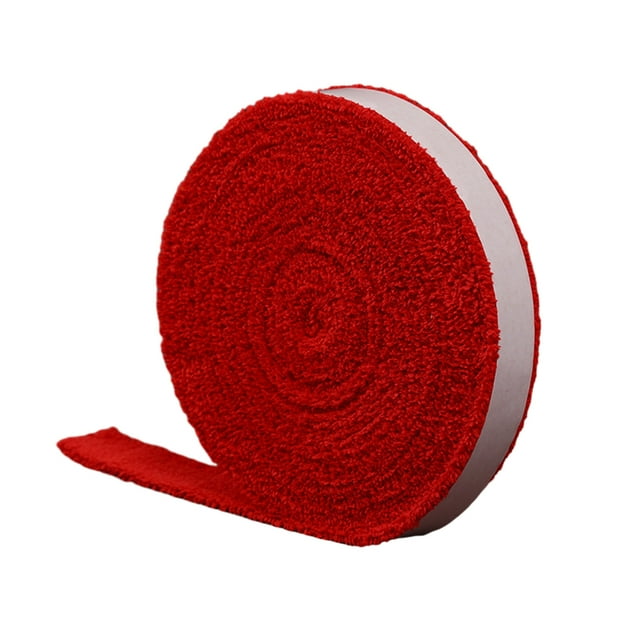 Anti-slip Tennis Racket Sweatband 1 Roll Tennis Racket Towel 5m Super Sweat Absorbent Thickened Sweat Tape Great Friction Anti-slip Soft Shockproof