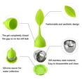 thumbnail image 3 of 3 Pack Silicone Tea Infuser Filter Loose Leaf Tea Steeper Flower Tea Strainer Spoon Stainless Steel Loose Leaf Tea Ball Handle Silicone Mesh Tea Cup Filter Strainer for Loose Tea, 3 of 8