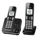 thumbnail image 1 of Teléfono inalámbrico Panasonic KX-TGD392CB 2 auriculares Negro Reacondicionado, 1 of 3