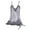 Gray, variant on Satin Silk Sexy Lingerie Robe Strappy Dress Babydoll Nightdwear Sleepwear Nightdress for Women