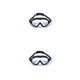 thumbnail image 3 of Yuarrent Gafas de natación impermeables para esnórquel, gafas portátiles para piscina, gafas subacuáticas, accesorios para interiores y exteriores, adulto negro 2piezas Yuarrent CBP445446, 3 of 5