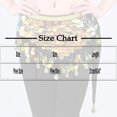 thumbnail image 3 of zhi Women's Ornate Belly Dance Waist Skirt - Dance Practice & Events，Green，Free Size, 3 of 3