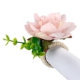 thumbnail image 3 of Napkin Button Simple Simulation Flower Ring Artificial Flowers Garland Christmas Decoration For Birthday Party Buckle, 3 of 19
