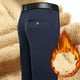 thumbnail image 4 of Pantalones largos informales para hombre: sin arrugas, con forro polar, poliéster, para todas las estaciones, informales/de negocios, tallas reales, tallas S-XXXL, fáciles de combinar con camisetas., 4 of 8