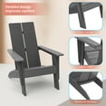 thumbnail image 3 of Sonerlic 1 Pack Outdoor Patio Adirondack Chair Max 300 lbs for Deck,Garden and Balcony,Gray, 3 of 8
