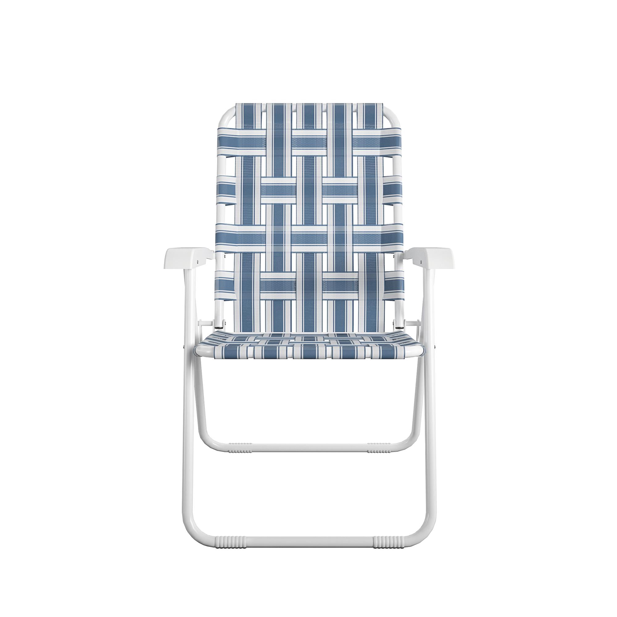 Novogratz Poolside Gossip, Priscilla Folding Chairs, 2-Pack, French Blue