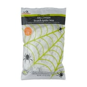 Glow-in-the-Dark Stretch Spider Web Decoration, White, 90.5", Halloween by Way To Celebrate