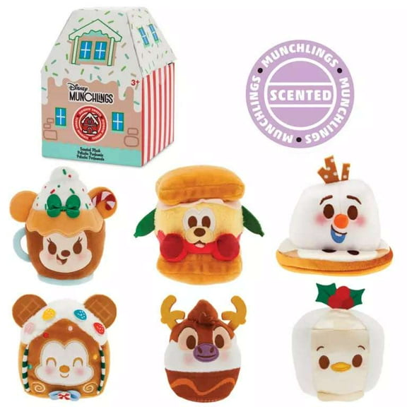 Disney Micro Plush Sleighin' Sweets Mystery Pack (1 RANDOMPlush)