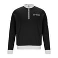 thumbnail image 4 of DIOAZUD Men's Quarter Zip Up Pullover Long Sleeve Collared Waffle Tops Color Block Sweatshirt with Zipper Pockets Loose Fit Casual Pullover Tops, 4 of 9