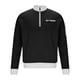 thumbnail image 3 of Ceisia Mens Long Sleeve Quarter Zip Pullover Sweater Waffle Knit Mock Neck with Pockets Black L Gift, 3 of 8