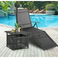 thumbnail image 6 of AECOJOY Patio Table Umbrella Base, Outdoor Metal Bistro Table Stand with Umbrella Hole, 6 of 8