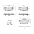 thumbnail image 6 of UltraHC 700 Brake Pad Set, Rear HC7.1284.0.C, Kia Sedona 2012-2007, 6 of 6