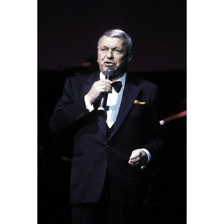 - Frank Sinatra performing on stage at Radio City Music Hall in New York City Photo Print