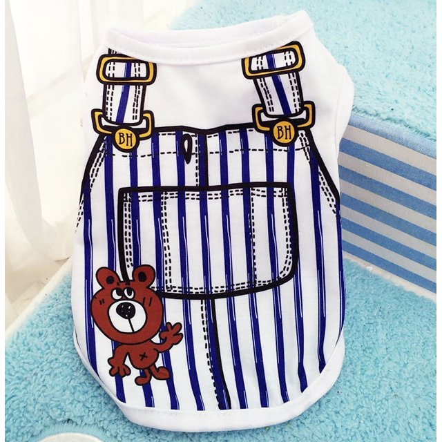 Fake Strap Pet Spring and Summer Dog Vest Teddy Bitter Panda Cat Fadou Clothes Mesh Breathable Vest