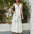 thumbnail image 2 of Watercolor Dandelion Vestido Sin Mangas Vestidos Para Mujer, Vestido Suelto De Verano 2025, 2 of 5