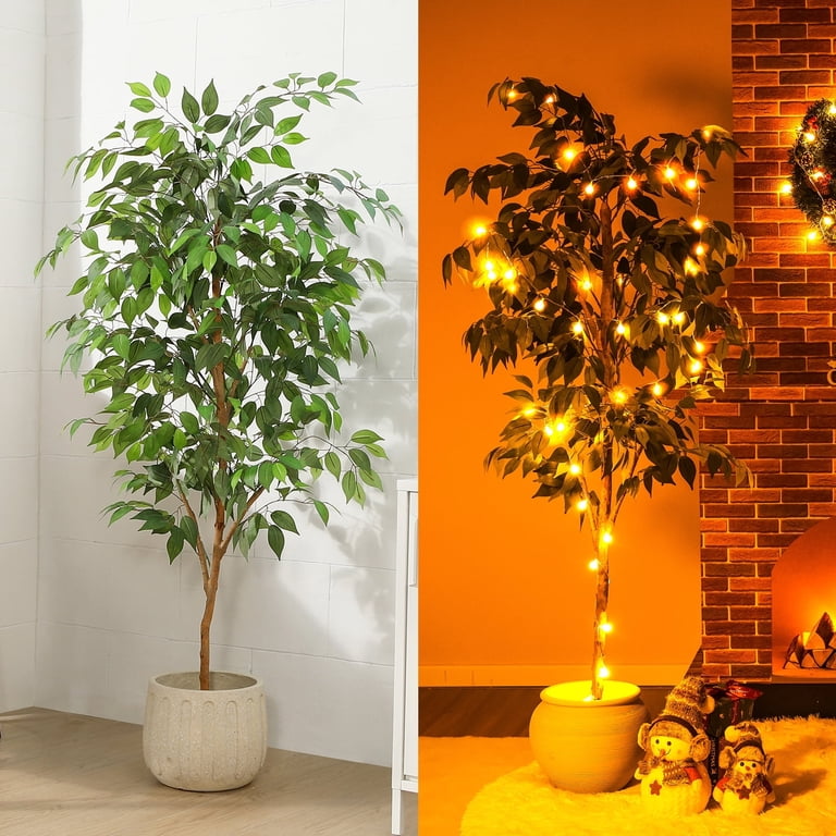 DR.Planzen 5-Foot Artificial Ficus Tree with Wood Trunk photo 2